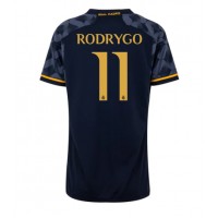 Koszulka piłkarska Real Madrid Rodrygo Goes #11 Strój wyjazdowy dla kobiety 2023-24 tanio Krótki Rękaw